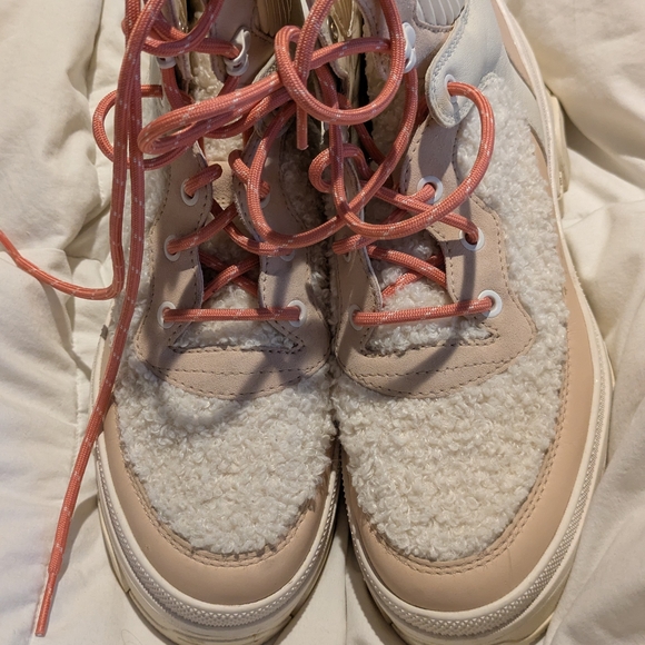 Sorel Women's Brex Boot Cozy Lace Waterproof in Nova Sand and Sea Salt - Picture 3 of 3